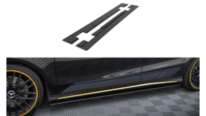 Lip Spoiler Mercedes-Benz CLA 45 C117 Facelift Side Skirts Street Pro Black