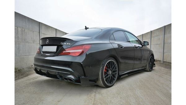 Lip Spoiler Mercedes-Benz CLA A45 AMG C117 Facelift Side Skirts Racing v.1