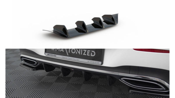 Lip Spoiler Mercedes-Benz CLA Shooting Brake X118 Rear Valance AMG-Line Gloss Black