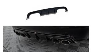 Lip Spoiler Mercedes-Benz CLK W209 Rear Valance Gloss Black