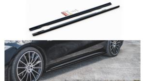 Lip Spoiler Mercedes-Benz CLS 53AMG C257 Side Skirts Gloss Black