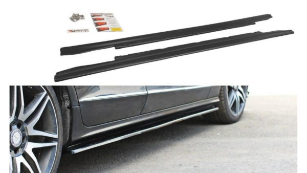 Lip Spoiler Mercedes-Benz CLS C218 Side Skirts v.1 Gloss Black