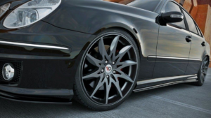 Lip Spoiler Mercedes-Benz E W211 AMG Side Skirts Gloss Black