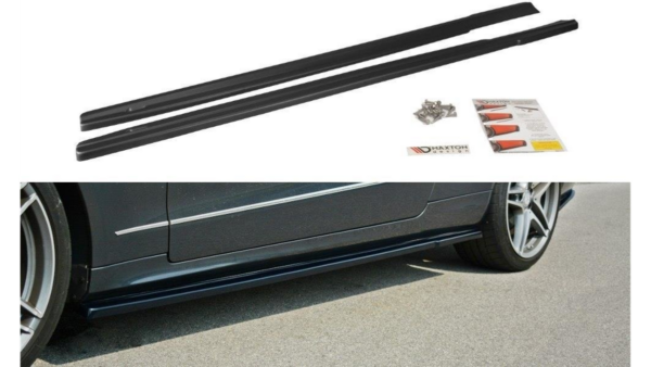 Lip Spoiler Mercedes-Benz E W212 Side Skirts Gloss Black