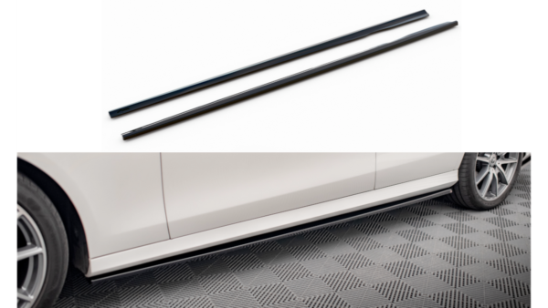 Lip Spoiler Mercedes-Benz E W213 Facelift Side Skirts Gloss Black