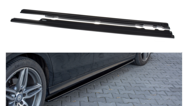 Lip Spoiler Mercedes-Benz E43 AMG W213 Side Skirts Gloss Black