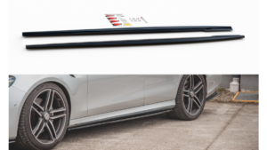 Lip Spoiler Mercedes-Benz E63 AMG S213 W213 Side Skirts Gloss Black