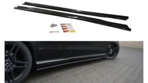 Lip Spoiler Mercedes-Benz E63 AMG W212 Side Skirts Gloss Black