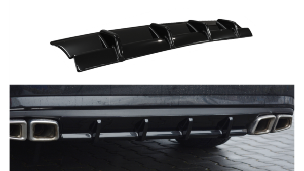 Lip Spoiler Mercedes-Benz E63 AMG W212 Rear Valance Gloss Black