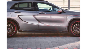 Lip Spoiler Mercedes-Benz GLA 45 AMG SUV (X156) Side Skirts Gloss Black