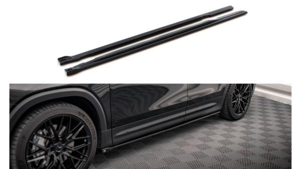 Lip Spoiler Mercedes-Benz GLB 35 X247 Side Skirts Gloss Black