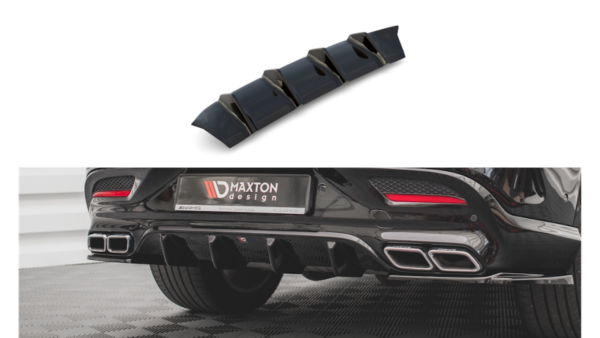 Lip Spoiler Mercedes-Benz GLE 63 AMG C292 Rear Valance Gloss Black