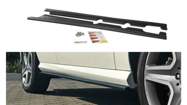 Lip Spoiler Mercedes-Benz GLE W166 AMG-Line Side Skirts Gloss Black