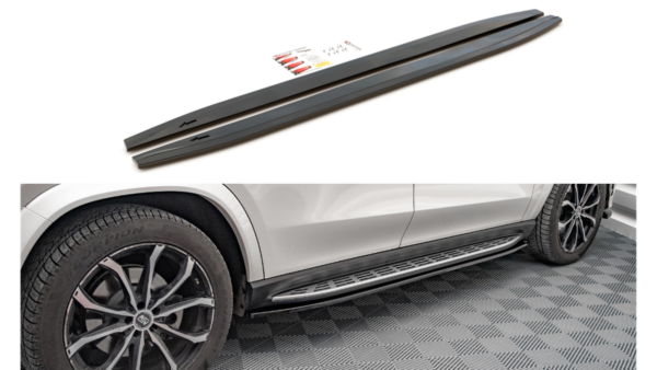 Lip Spoiler Mercedes-Benz GLS X167 Side Skirts Gloss Black