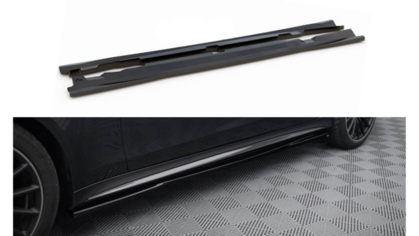 Lip Spoiler Mercedes-Benz GT 53 4-Door Side Skirts Gloss Black