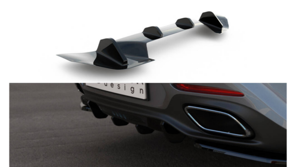 Lip Spoiler Mercedes-Benz GT GT S C190 Rear Valance Gloss Black