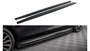 Lip Spoiler Mercedes-Benz S Long V223 Side Skirts Gloss Black