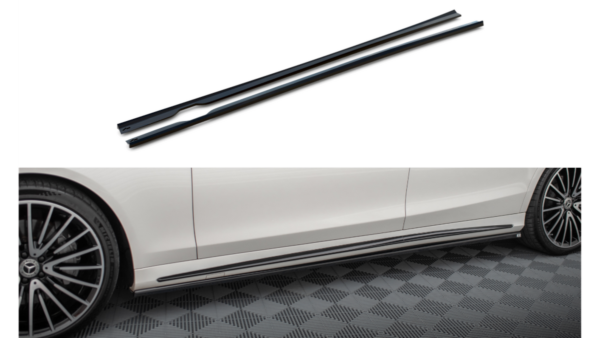 Lip Spoiler Mercedes-Benz S W222 Facelift Side Skirts