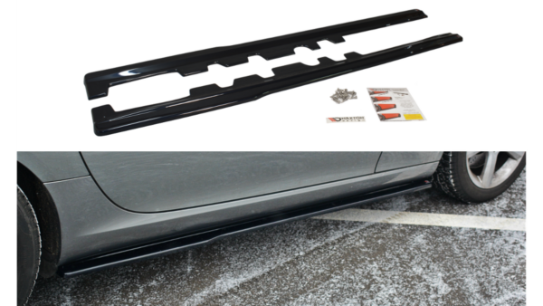 Lip Spoiler Mercedes-Benz SLK R172 Side Skirts Gloss Black