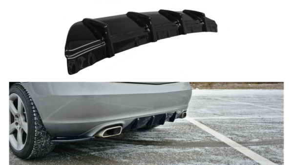Lip Spoiler Mercedes-Benz SLK R172 Rear Valance Gloss Black
