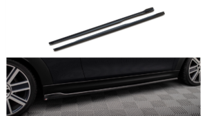 Lip Spoiler Mini Cooper S F56 Facelift Side Skirts Gloss Black