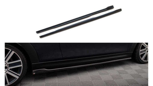 Lip Spoiler Mini Cooper S F56 Facelift Side Skirts Gloss Black