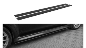 Side Skirts Mitsubishi Lancer EVO X Street Pro Black-Red