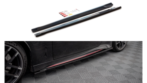 Lip Spoiler Nissan 370Z Nismo Facelift Side Skirts v.1 Gloss Black