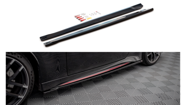 Lip Spoiler Nissan 370Z Nismo Facelift Side Skirts v.1 Gloss Black