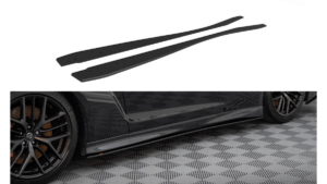 Lip Spoiler Nissan GTR R35 Facelift Side Skirts Street Pro Black-Red