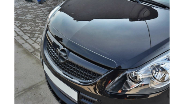 Lip Spoiler Opel Corsa D OPC VXR Hood Gloss Black