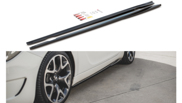 Lip Spoiler Opel Insignia Mk. 1 OPC Side Skirts Gloss Black
