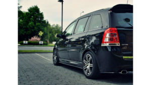Lip Spoiler Opel Zafira B OPC Side Skirts Gloss Black