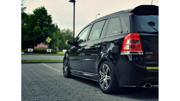 Lip Spoiler Opel Zafira B OPC Side Skirts Gloss Black