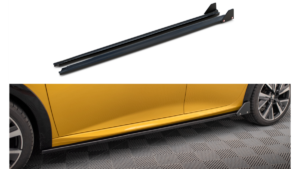 Lip Spoiler Peugeot 208 GT II Side Skirts + Flaps Gloss Black