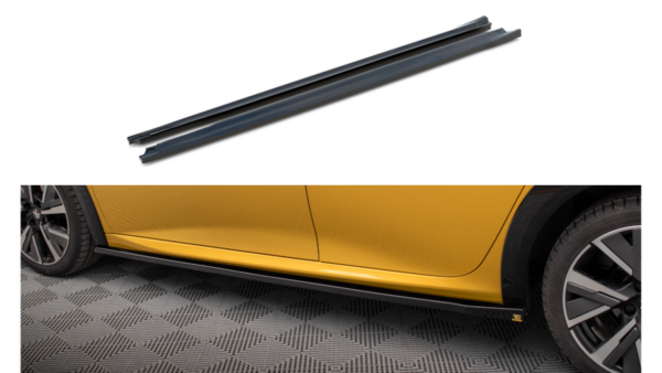Lip Spoiler Peugeot 208 GT II Side Skirts Gloss Black