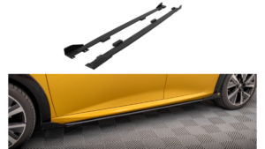 Lip Spoiler Peugeot 208 GT II Side Skirts Street Pro Black-Red + Gloss Flaps