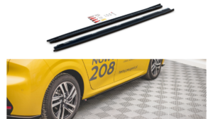 Lip Spoiler Peugeot 208 II Side Skirts Gloss Black