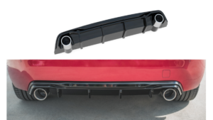 Lip Spoiler Peugeot 308 GT II Facelift Rear Valance + Exhaust Ends Imitation Chrome