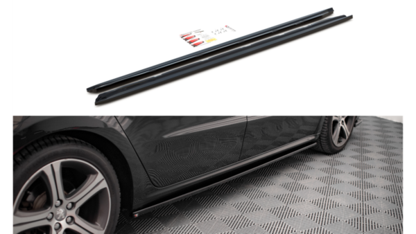 Lip Spoiler Peugeot 508 GT I Facelift Side Skirts Gloss Black