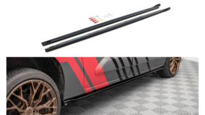 Lip Spoiler Peugeot Partner Maxi III Side Skirts Gloss Black