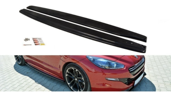 Lip Spoiler Peugeot RCZ Side Skirts Gloss Black