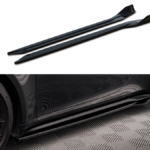 Lip Spoiler Porsche 911 Turbo S 992 Side Skirts Gloss Black