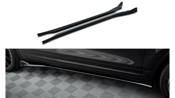 Lip Spoiler Porsche Cayenne II Facelift Side Skirts