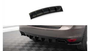 Lip Spoiler Porsche Cayenne II Rear Valance Gloss Black