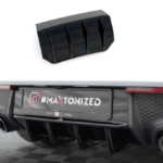 Lip Spoiler Porsche Macan I Facelift 2 Rear Valance Gloss Black