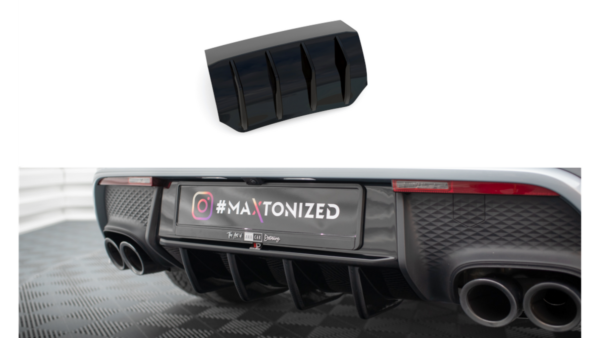 Lip Spoiler Porsche Macan I Facelift 2 Rear Valance Gloss Black