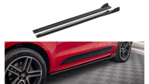 Lip Spoiler Porsche Macan I Facelift Side Skirts Gloss Black