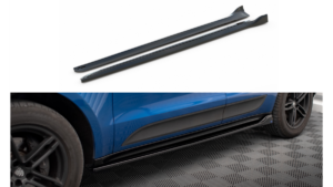 Lip Spoiler Porsche Macan I Side Skirts Gloss Black