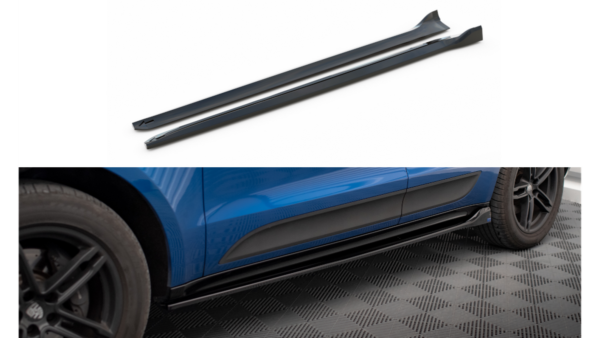 Lip Spoiler Porsche Macan I Side Skirts Gloss Black
